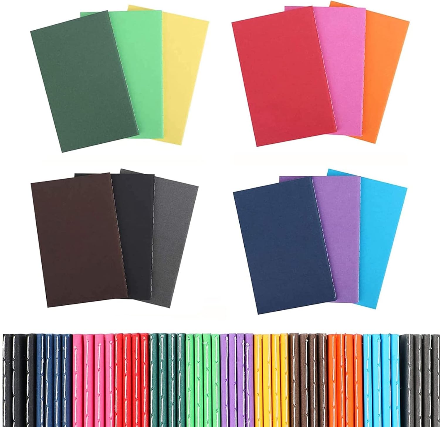 48 Pack Small Pocket Notebook, Mini Notebook Bulk Travel Diary Notebook