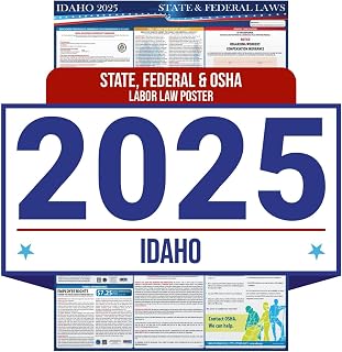 2025 Idaho State Labor Law Poster - Complete Compliance for Employers (English)