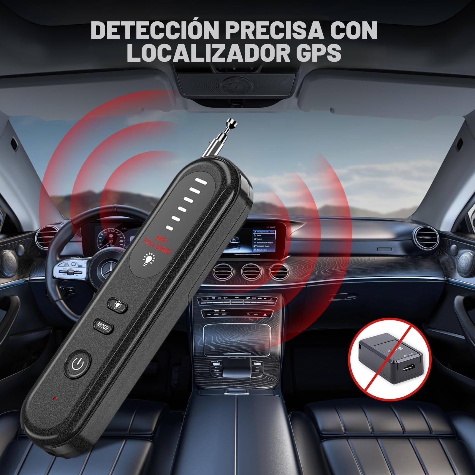 Detector de Cámara Oculta Detector de Señal RF Grabación Antiespía para GPS Tracker Dispositivos de Escucha inalámbricos para Hotel, hogar, Oficina y Viajes