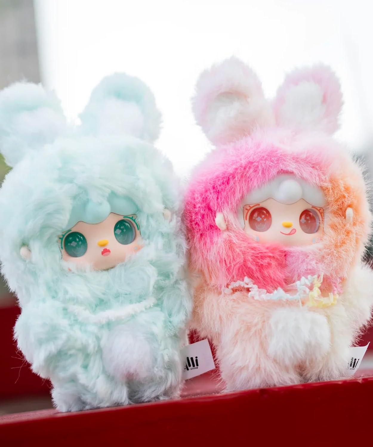 CALEMBOU Plush Blind Box, Kawaii Yooki Hopping Bunny Series Stuffed Blind Box Keychain, Kawaii Mystery Vinyl Plush Toys Collectible for Birthday Gift