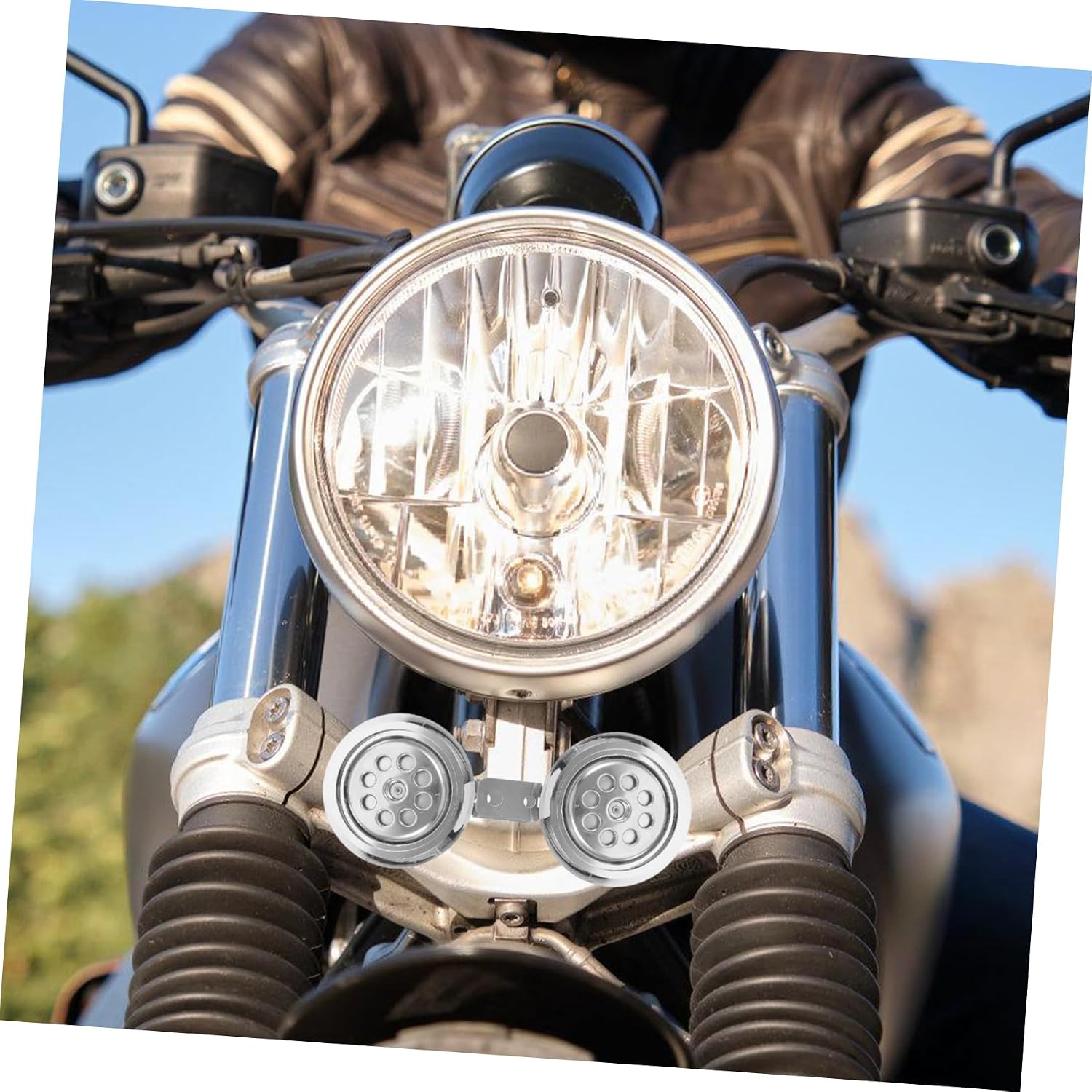 12v Motorcycle Air Horn Metal Horn for Motorbike Loud and Sound Replacement for Motorcycles and Electric Scooters