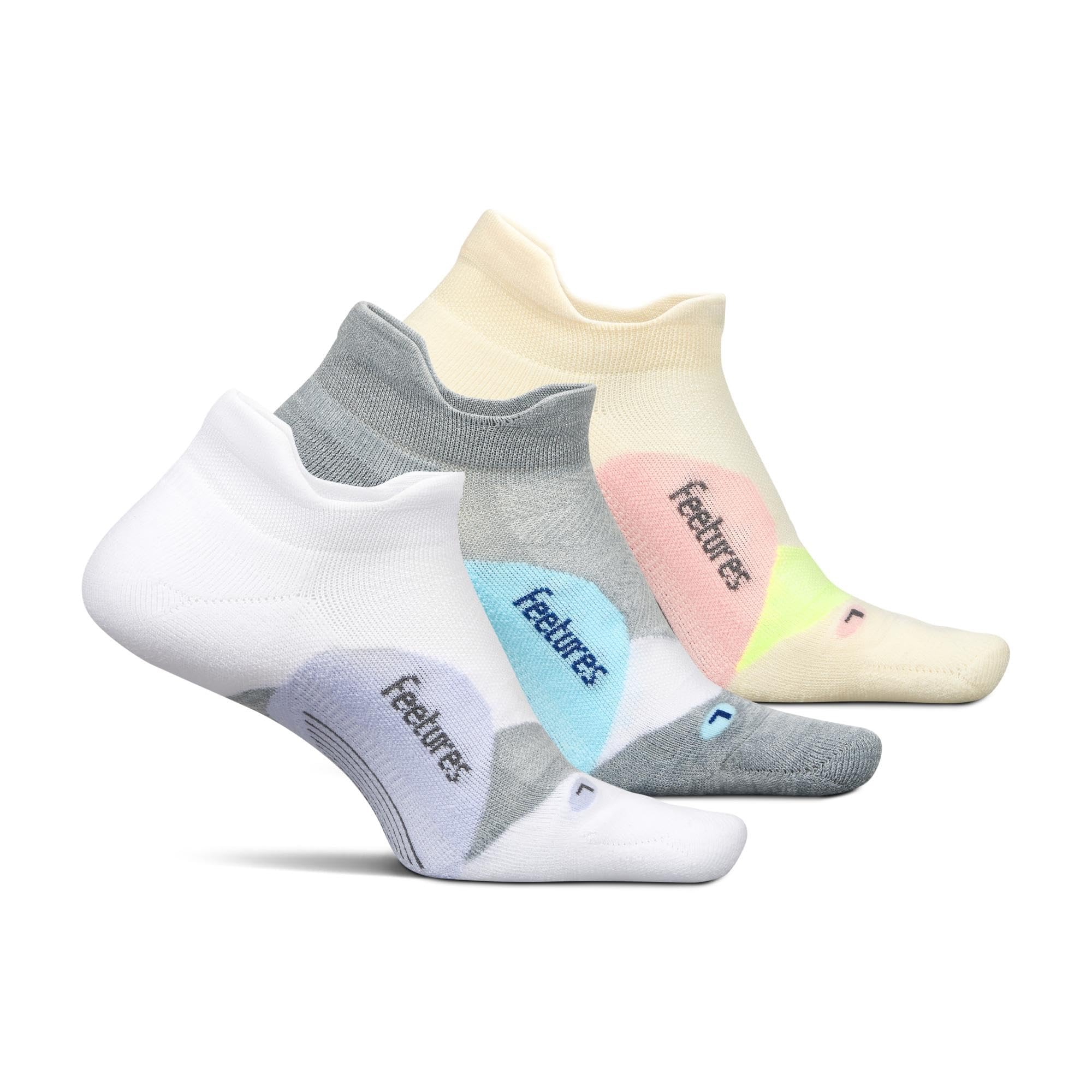 Feetures Elite Light Cushion No Show Tab Sock Wave