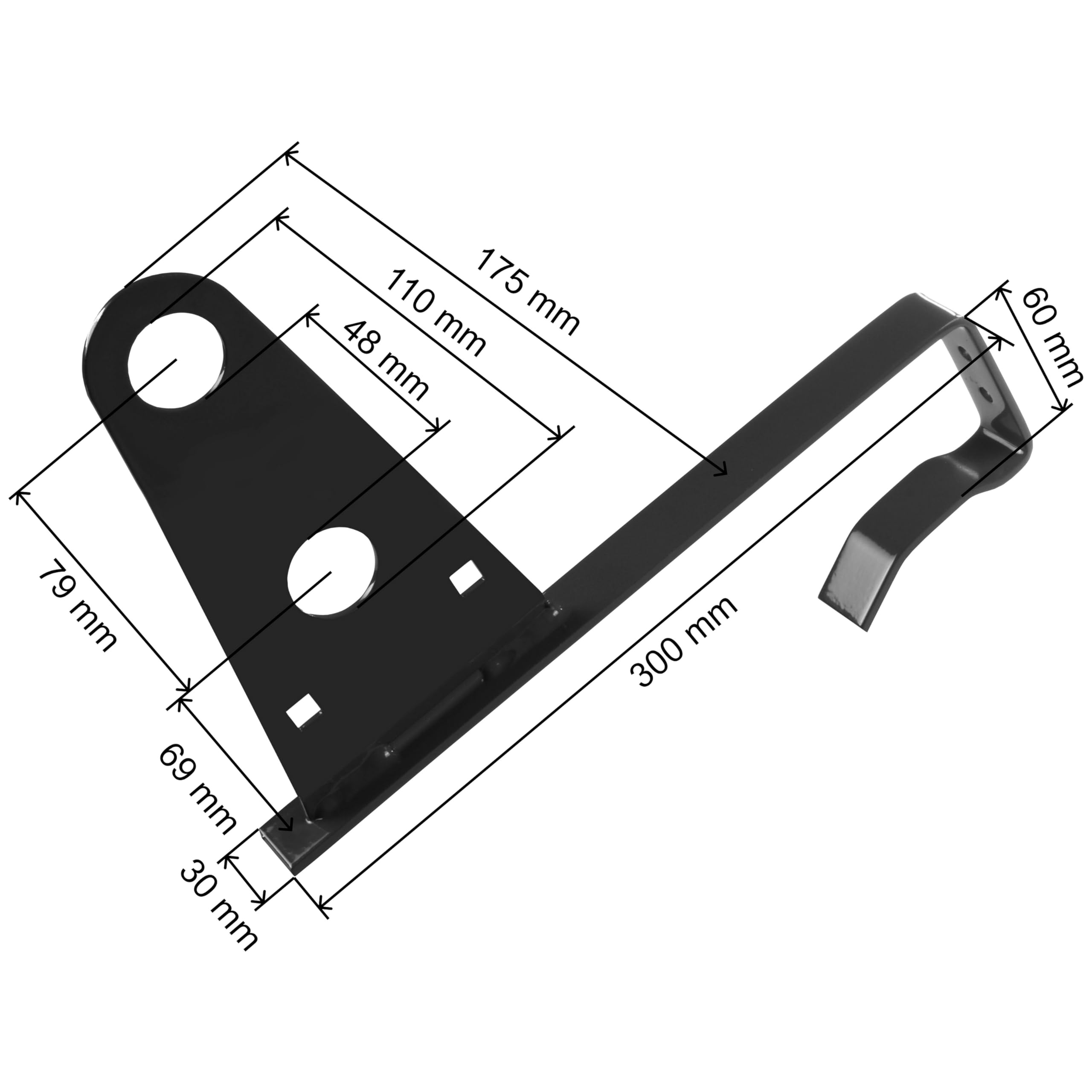 Parotec SCHNEEFANGROHR-Komplettset 3,0 m (300 cm) - für Dachziegel (Ton), Betondachsteine, Falzziegel & Dachpfannen - Schneefang/Dachlawinenschutz - 2 Rohre, 4 Halterungen - RAL 7016 Anthrazit