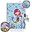 GINMLYDA Girls Diary with Lock for Kids, Mermaid Diaries 7.1x5.3 160 Pages Cute Girl Journal Secret Notebook with Lock and Key for Little Kid Writing Drawing Gift for Pre school Age 6,8,12