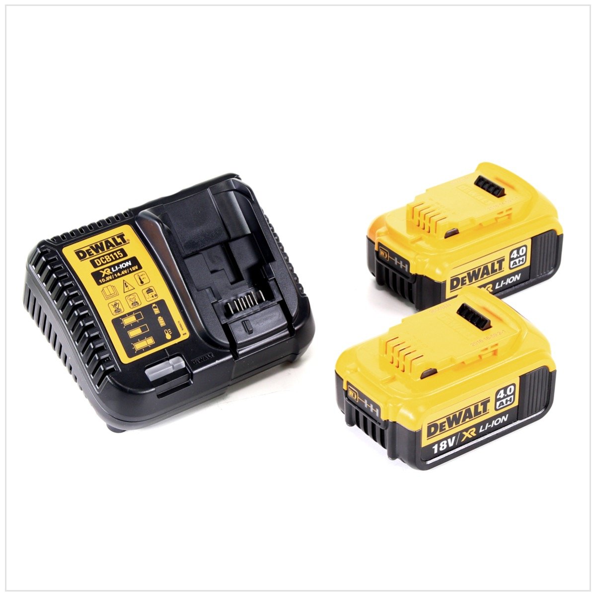 Dewalt DCG 406 M2 18 V 125 mm bezszczotkowa szlifierka kątowa + akumulator 2 x 4 Ah + ładowarka w skrzynce narzędziowej TSTAK
