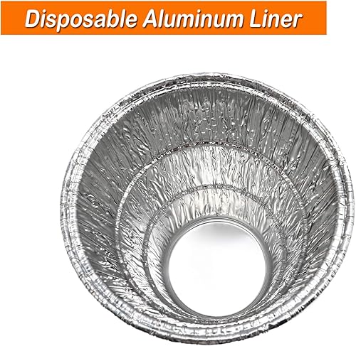 Miniatura 6 de BBQ Future Revestimiento universal de cubo de grasa de 6 pulgadas de alto compatible con parrillas Pit Boss 67292, cubo grande Trae-ger y otros