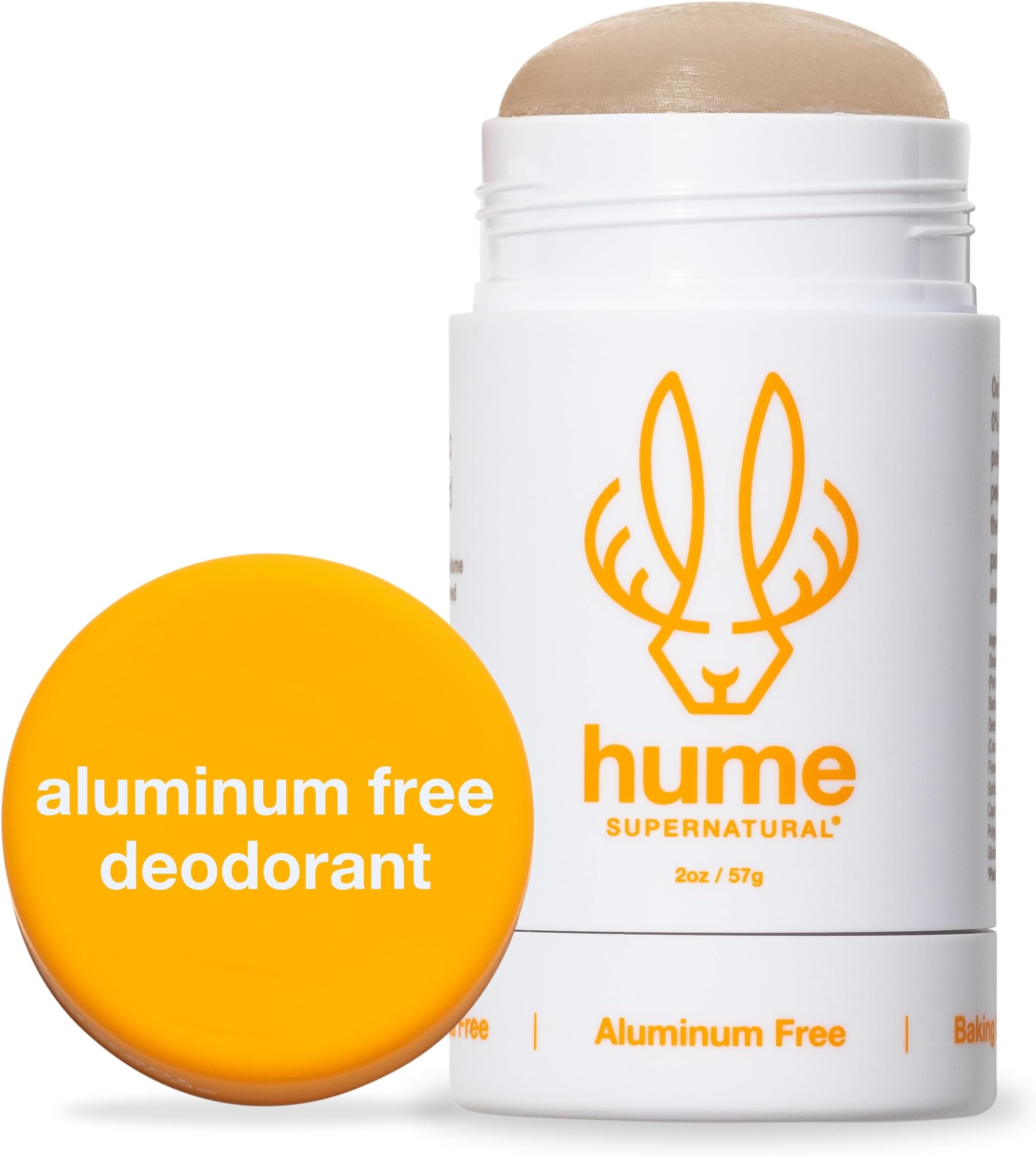 Aluminum Free Deodorant for Women & Men - Safe for Sensitive Skin - Probiotic, Plant-Based, Baking Soda Free, Aloe, & Cactus Flower, Anti Sweat, Stain & Odor - Amber Woods, 1-Pack