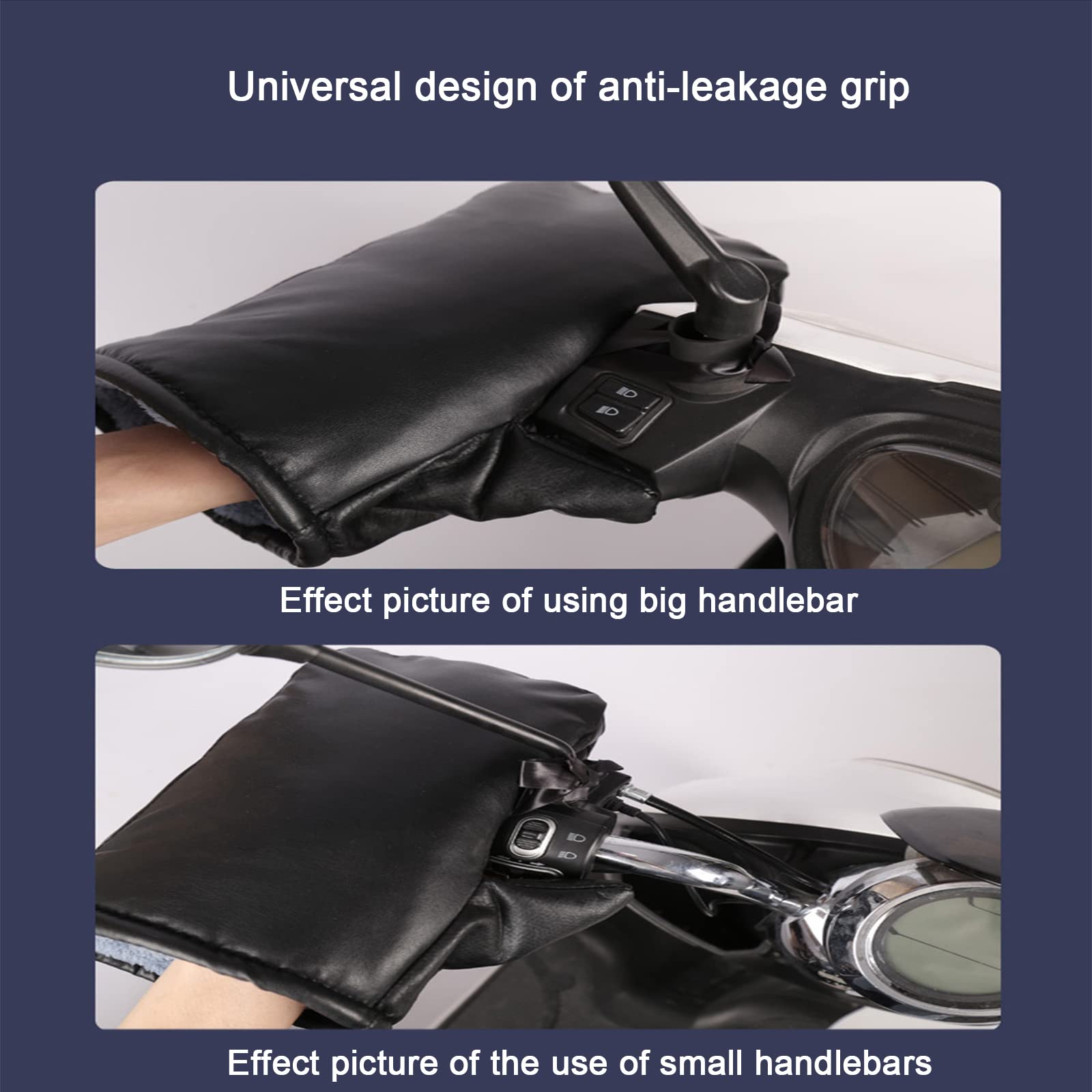 Pare-Brise de Voiture électrique, Pare-Brise en Cuir PU imperméable et Anti-Pluie pour l'hiver, Chaleur de Scooter électrique, Coupe-Vent, Protection des Jambes de Scooter Chaud,Marron