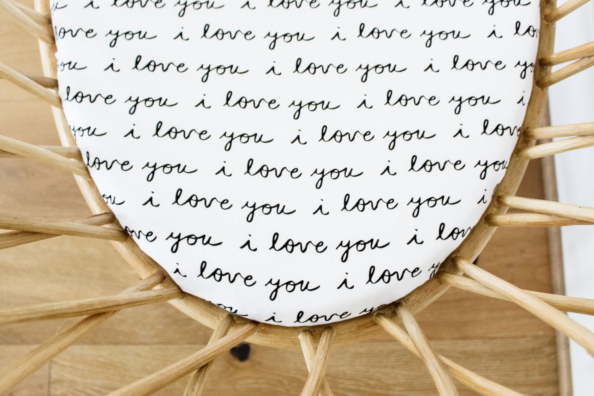 NODNAL CO. Sábana bajera ajustable para moisés, 100% algodón, unisex, para bebé, niña/niño, con texto "I Love You", cuadros y lunares abstractos (I Love You)