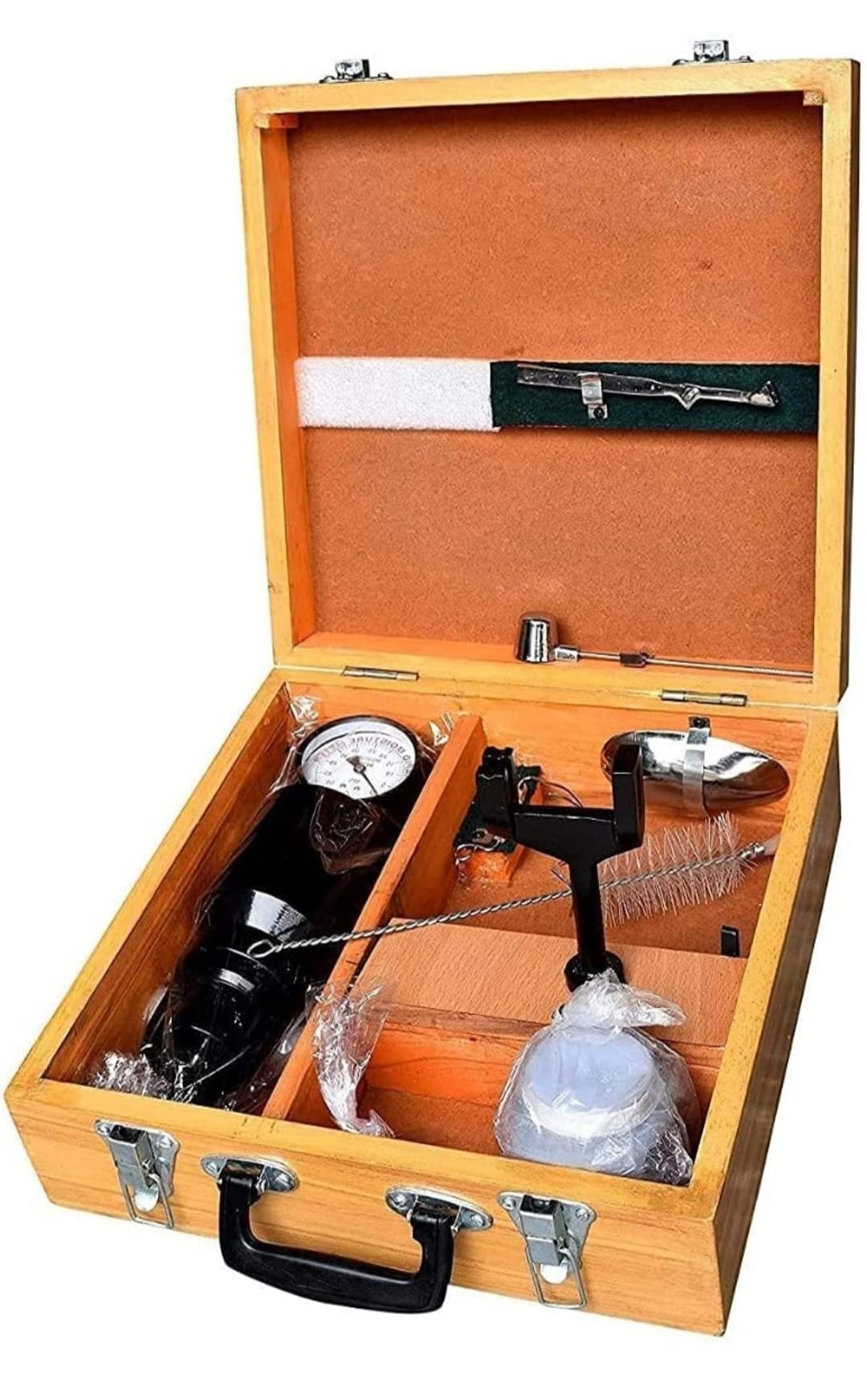 Indian Enterprises Rapid Moisture Meter – Complete Apparatus – Packed in Wooden case for Ease in Storage and Transportation – Includes 2 Calcium Carbide Boxes (Analog (B0C5B6FZRR) Amazon Price History, Amazon Price Tracker