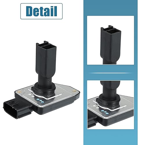 Miniatura 6 de X AUTOHAUX 22680-5J000 Medidor de sensor de flujo de aire masivo MAF para Nissan Pathfinder 1998-2000 3.3L V6 para Ford para Mustang 2001-2004