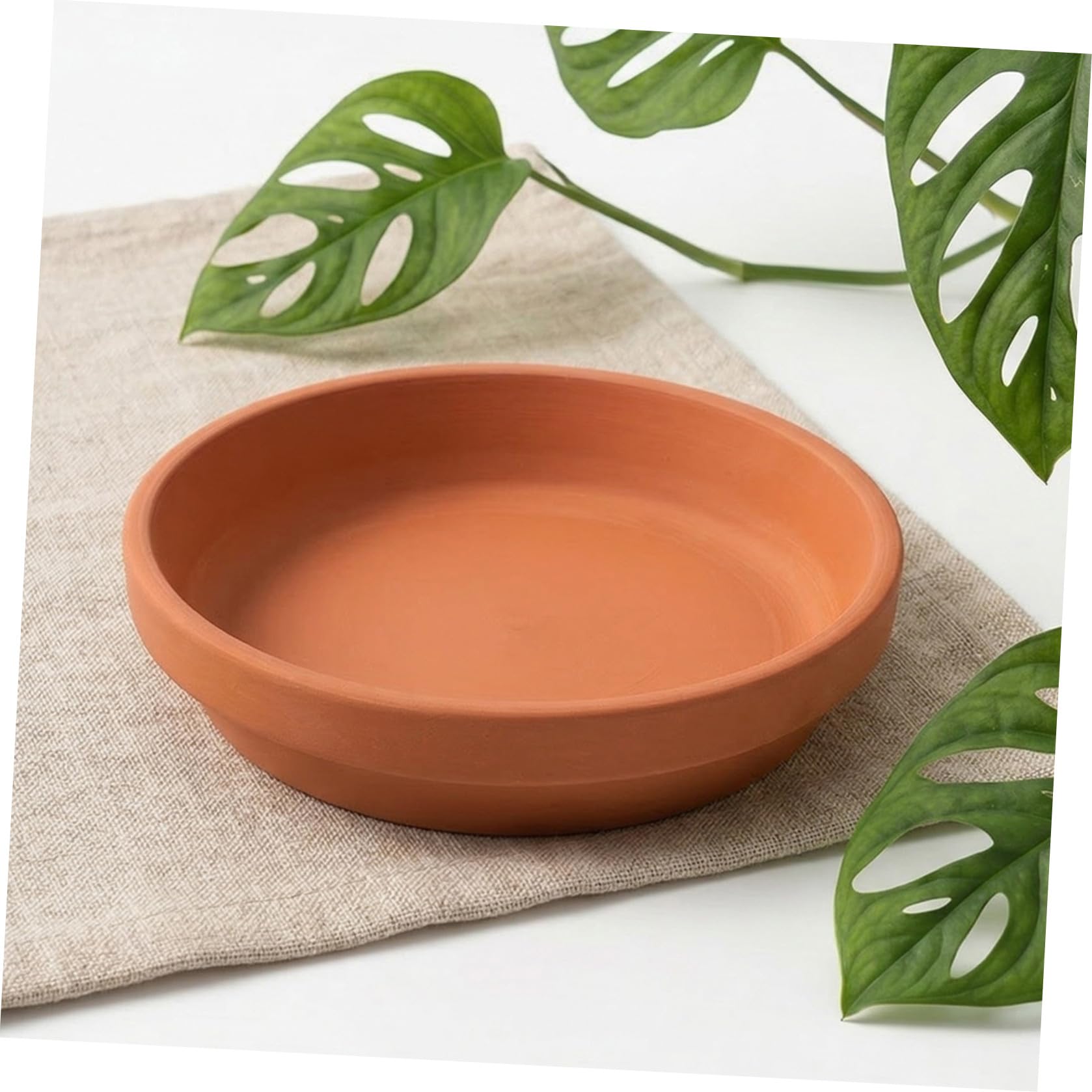 TOPBATHY 12 Piezas Platillo Redondo de Terracota 11, 4cm