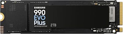 Samsung 990 EVO Plus, 2TB, PCIe 4.0 x4 / 5.0 x2, NVMe2.0 (up to 7250 MB/s), NVMe M.2 (2280), Internal Solid State Drive (SSD), MZ-V9S2T0BW