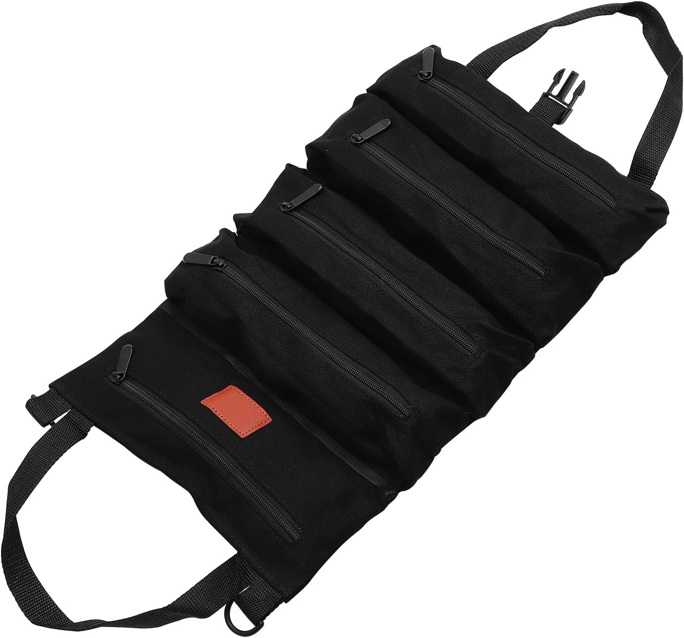 Abaodam Car Seat Storage Pouch Canvas Tool Hanging Bag, Black Sturdy Auto Seat Back Organizer for Electrician and Mechanic, Multipurpose Car Storage Pocket for Travel and Repair