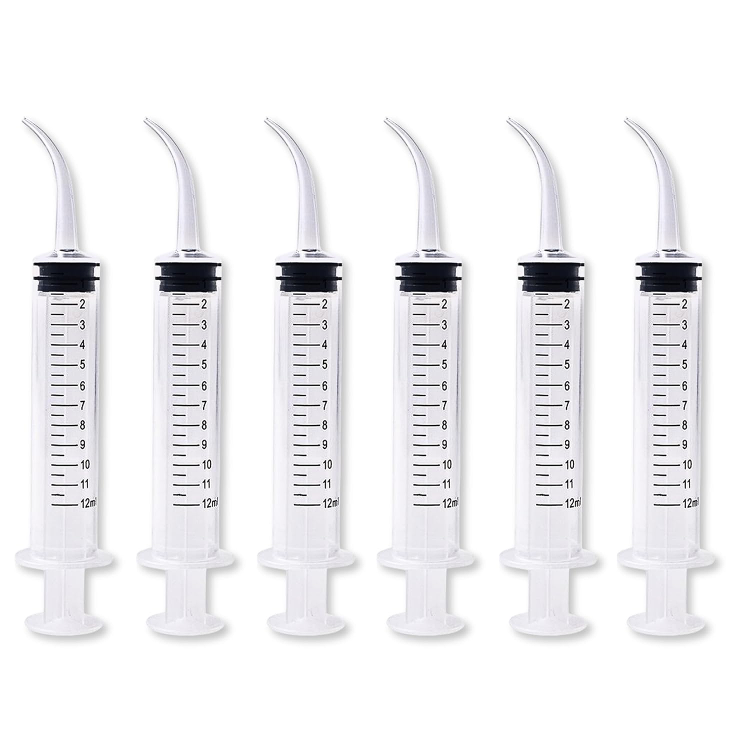 Genco Dental Curved Tip 12cc Irrigation Syringes, Oral