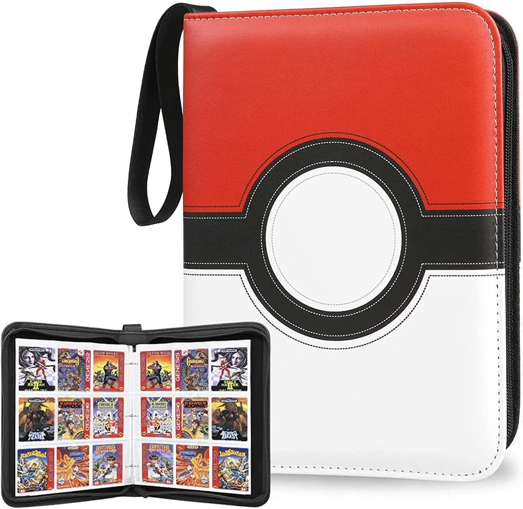 PATPAT Poke-Mon Binder, Big Size Cards Collector Album For 720 Cards Cartoon Prints Zipper Bag Trading Card Binder /Collection Bag Game Cards Case Gift For Kids Boys Girls