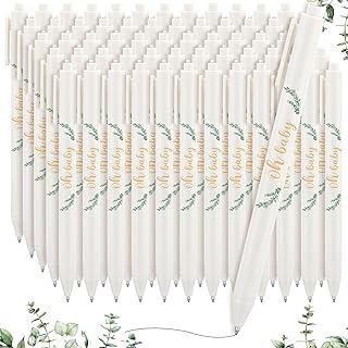 Kisston 60 Pcs Baby Shower Pens Favors Gifts Bulk for Guests Neutral Gender Reveal Favors Baby Shower Prizes Souvenirs Keepsakes Gift Bags Supplies(Greenery)
