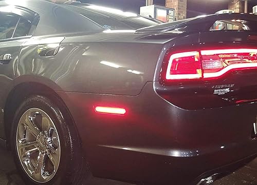 Miniatura 5 de (2) Luces iJDMTOY con señalización lateral trasera y luces LED 36-SMD rojas para Dodge Challenger modelos 2008 a 2014 y Dodge Charger modelos 2011 a