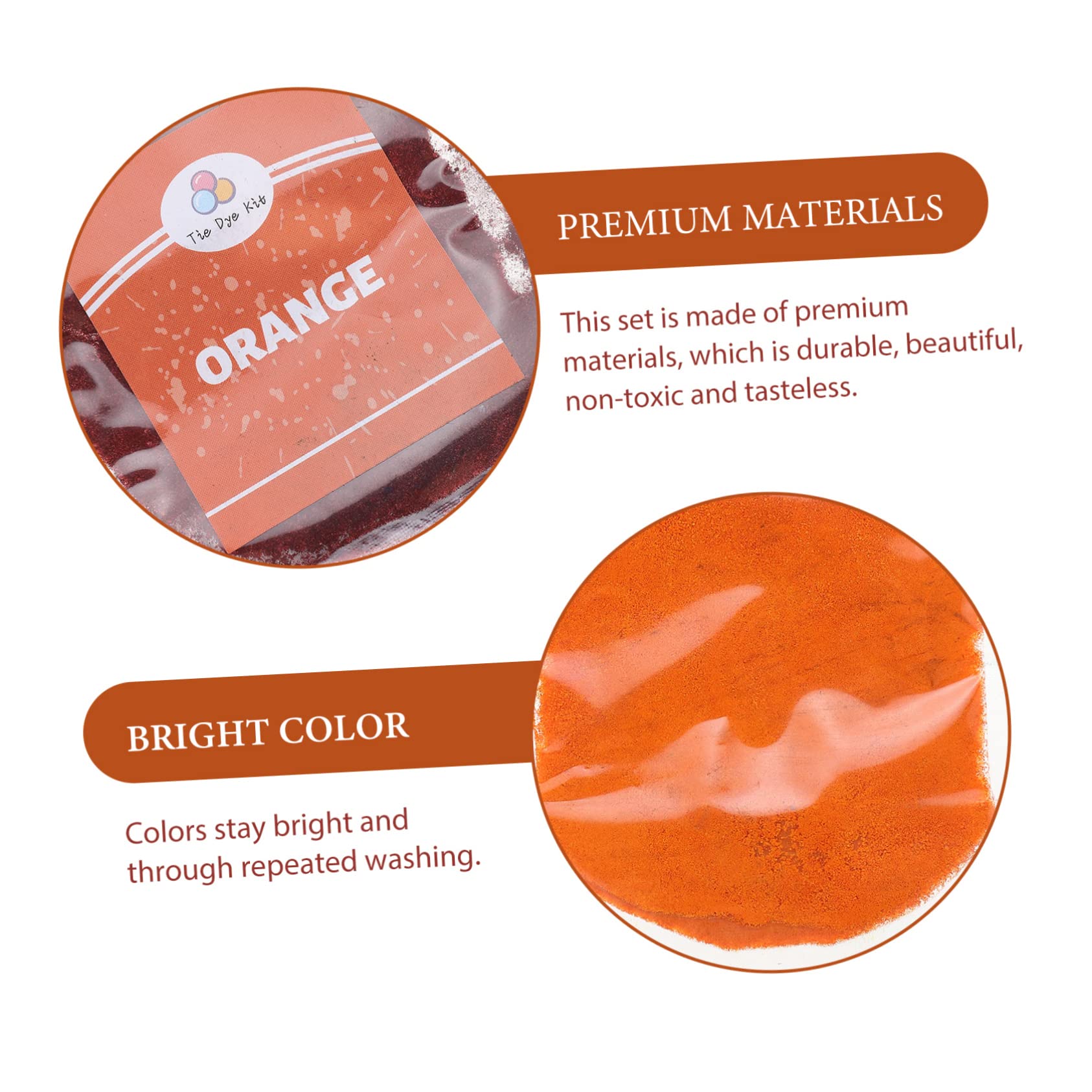 OSALADI Kit de Teñido Tie Dye de Polvo para Ropa DIY para Adultos y Proyectos Bolsa Colores Vibrantes para Manualidades