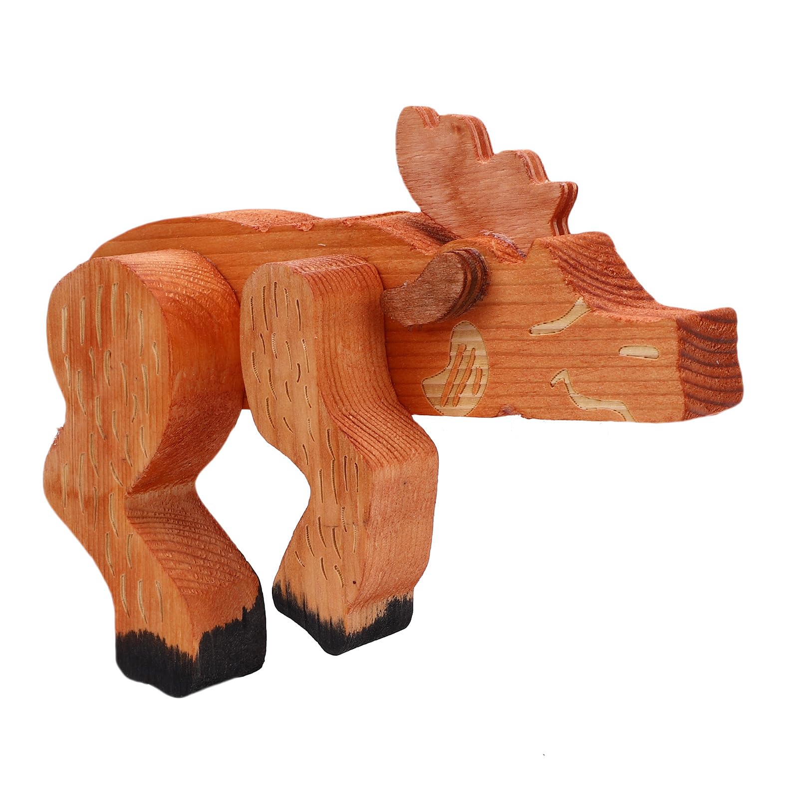 Figurine de cerf en bois sculpté : une idée cadeau originale pour crémaillère