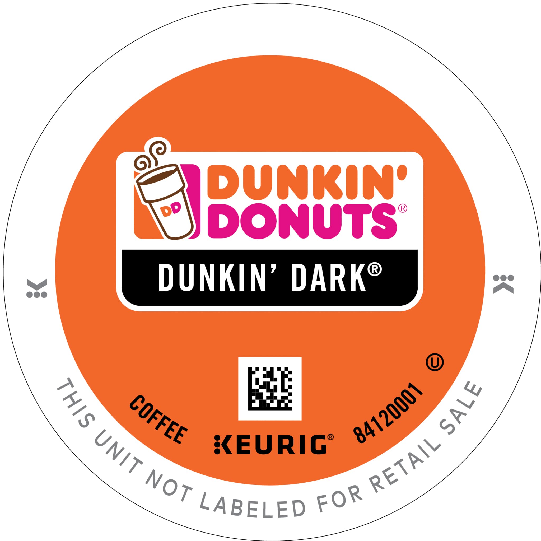 Dunkin Donuts Dark Roast (Midnight) Coffee K-Cups For Keurig K Cup Brewers (32) - Packaging May Vary