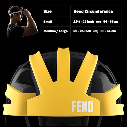 Vista 10 de FEND Un casco de bicicleta plegable – Diseño patentado Smart-Fold 50% compacto, seguridad galardonada con certificación CPSC/EN1078, para adultos