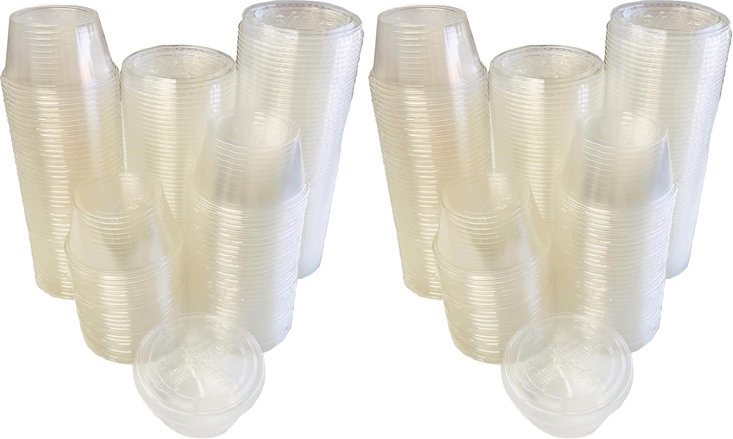 Outside the Box Papers 2 Ounce Compostable Biobased Plastic Cups and Lids - 200 Pack