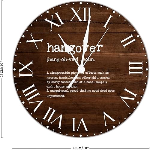 Miniatura 173 de ArogGeld Definición de recursos humanos, reloj de PVC, frases motivacionales, sin marco, números romanos, significado de 12 pulgadas, silencioso