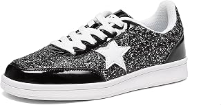 OFG Women's Sparkle Lace Up Sneakers