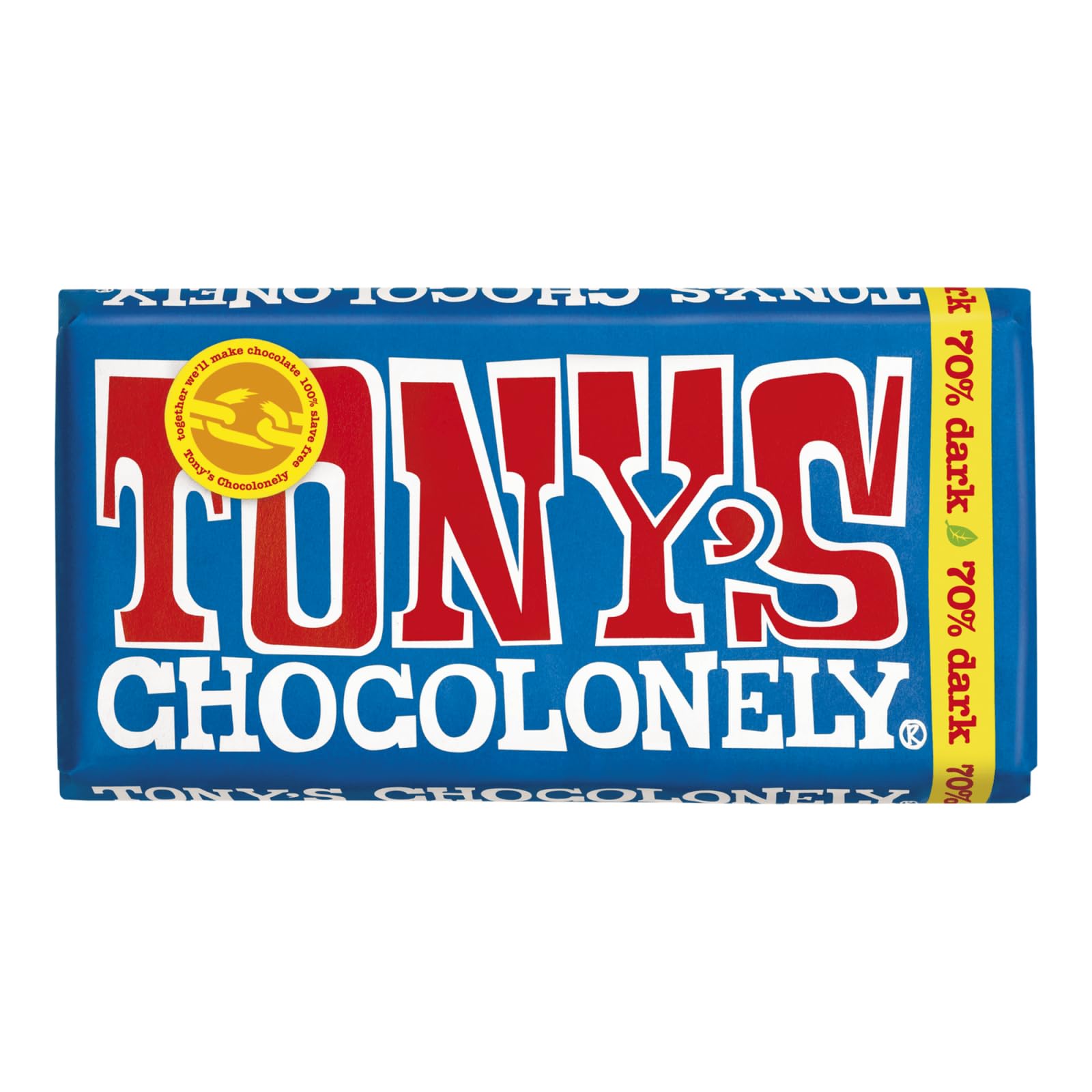 Chocolade Tony's Chocolonely Reep 180gr Puur | 15 stuks