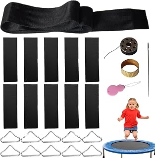 Trampoline Repair Kit | Trampoline Mat Repair Supplies Triangle Ring Buckle - Wear Resistant Sturdy Complete Patch Repair Kit for Trampoline Mat Craft Accessorie Baok