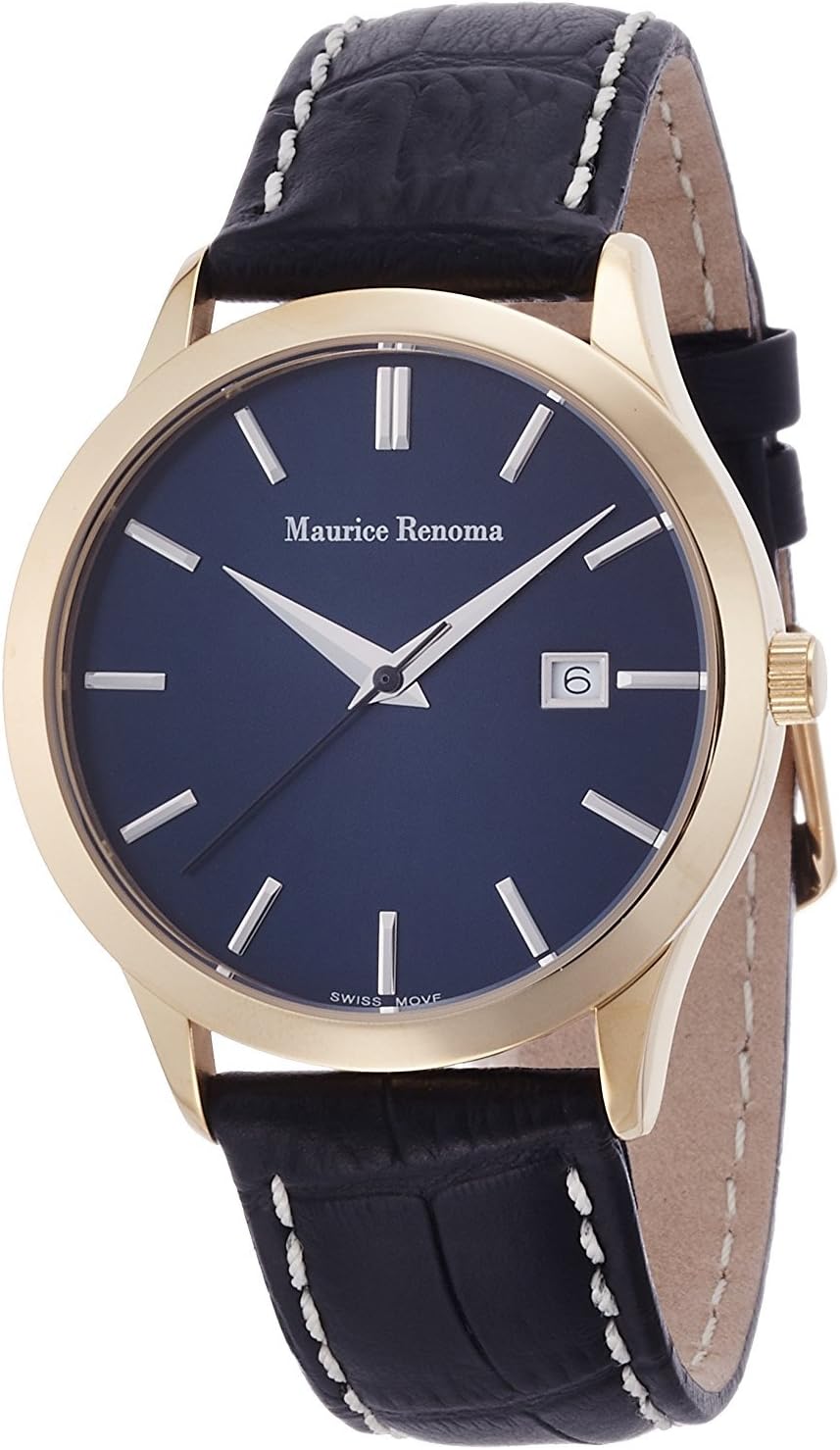 Maurice Renoma watch Frejus analog display date display 3 ATM water resistant navy MR-1515 NAVY Men's [regular imported goods]
