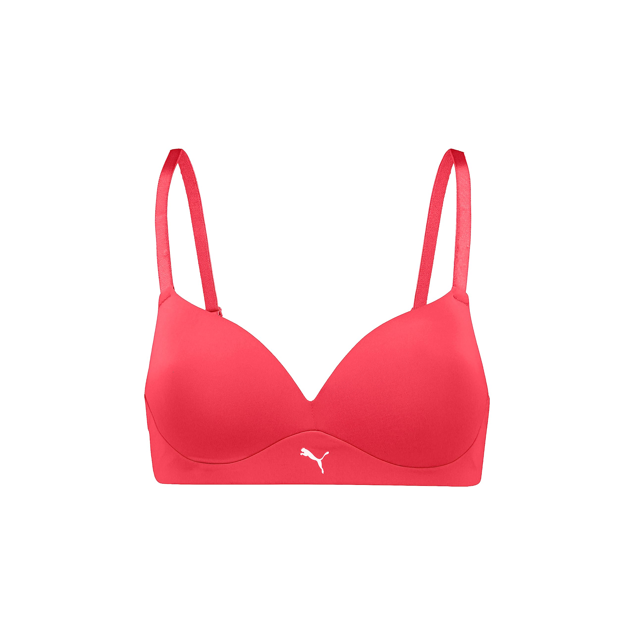 PUMA Damen 100001008 Padded Bra, Hibiscus Red, 70C EU