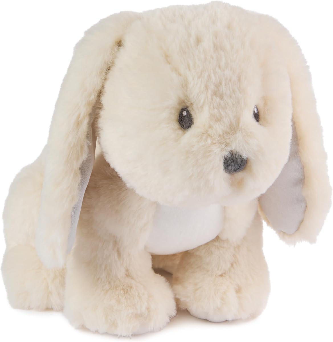 Baby Playful Pals Clover Bunny juguete de peluche de 10 pulgadas, a partir de 0 años | La felpa de pelo alto, el cuerpo abrazable y los detalles bordados en plata brindan comodidad para acurrucarse, juego táctil y descubrimiento sensorial temprano.