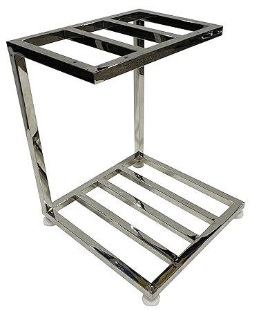 STUDY CHAIR Office Home Topless Inverter Stand for Double Inverter Battery for Home Office School Malls (Use Everywhere) Heavy Duty Stand with Adjuster (Steel Double Inverter Stand)