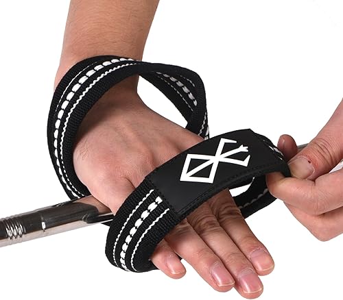 Miniatura 7 de Berserk Figure 8 Lifting Straps For Deadlift, Heavy Duty Wrist Straps For Weightlifting Women Men, Gym Workout Hand Cuff Grips Support For