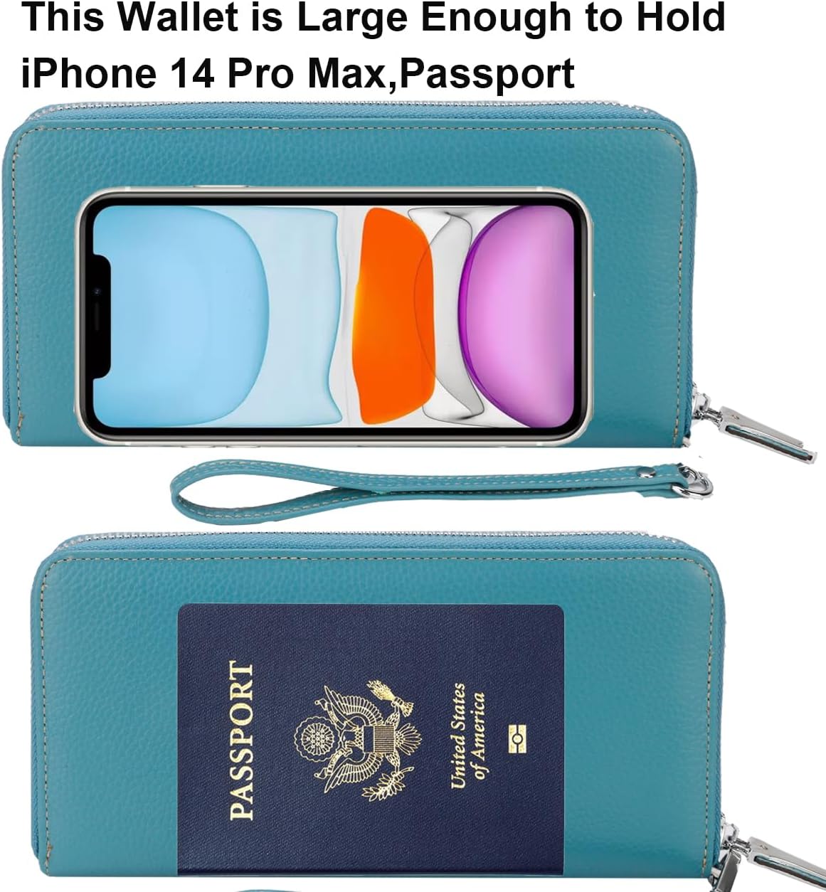 Lavemi Small Compact Women Wallet RFID Blocking Genuine Leather Bifold Purse with ID Windows - Image 5