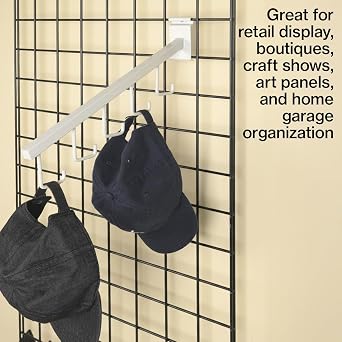 SSWBasics 2' x 4' Wire Grid Panel in Sleek Black - Sturdy Black Grid Wall Panels - Versatile Wire Gridwall Panel for Retail Display, Home Organization, and Wall Panel Decoration - Durable and Stable