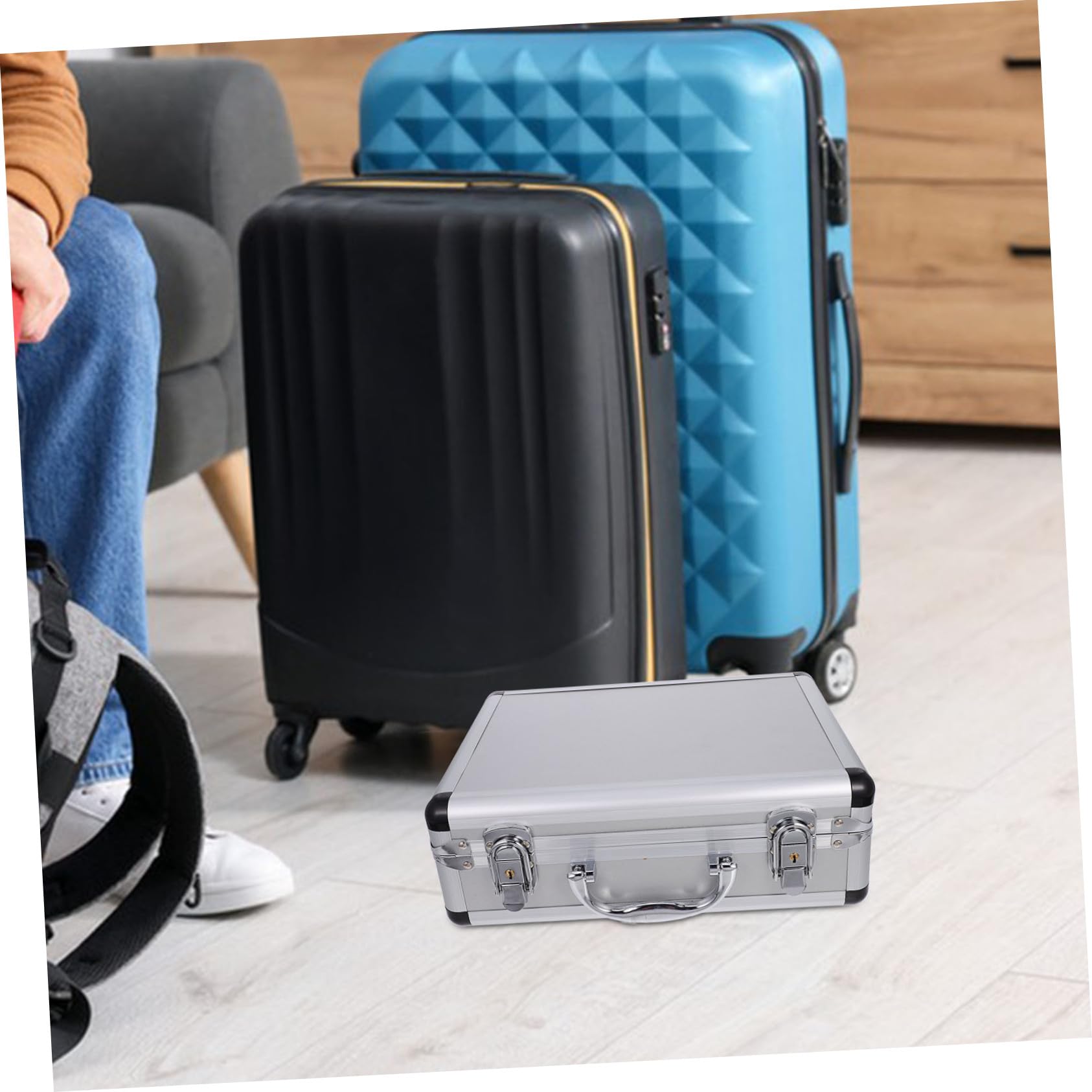Holibanna Organizer Na Narzędzia Z Pianki Aluminiowej Do Torby Narzędziowej Organizer Do Garażu Wyściełana Walizka Na Narzędzia Z Pianki Małe Pojemniki Przechowywania Z Pokrywkami