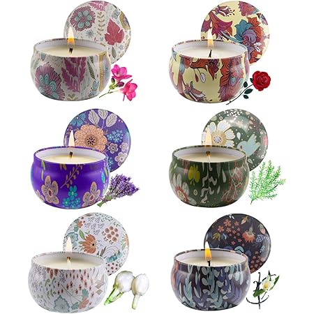 12 Duftkerzen Aus Sojawachs - Verschiedene Düfte Für Zuhause
