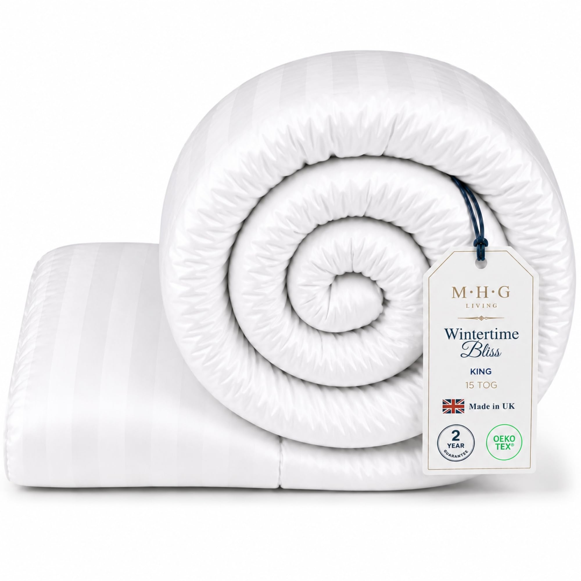 Mhg Living 15 Tog Winter Microfibre Duvet – King (230X220cm) – Heavyweight Extra Warm Hollowfibre Quilt For Cold Nights – Hypoallergenic, Breathable & Machine Washable Bedding