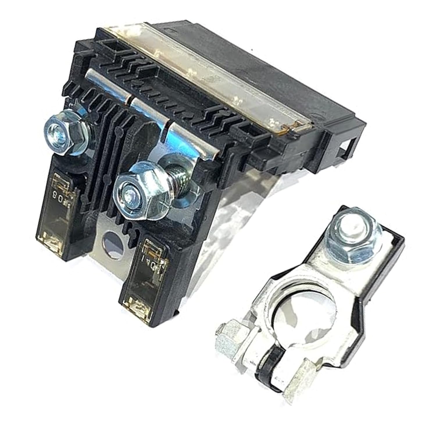 EDS 24380-89914 2438089914 Fusible Link Holder & 24340-7F000 Positive Battery Terminal – 6-Pole Battery Fuse Assembly for Nissan Armada,Frontier,Pathfinder,Xterra,QX56 & QX80 (140A/80A/60A Circuits)