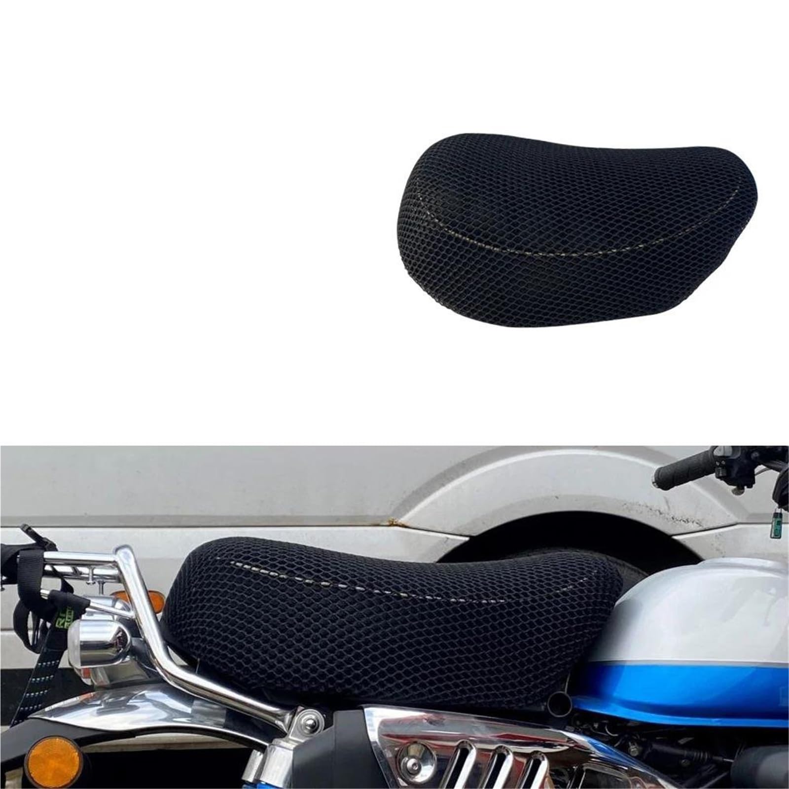 Parte a due ruote Coprisedili Per Motociclette Isolamento Termico Cuscino In Rete Accessori Traspiranti Per Monkey125 2018-2023