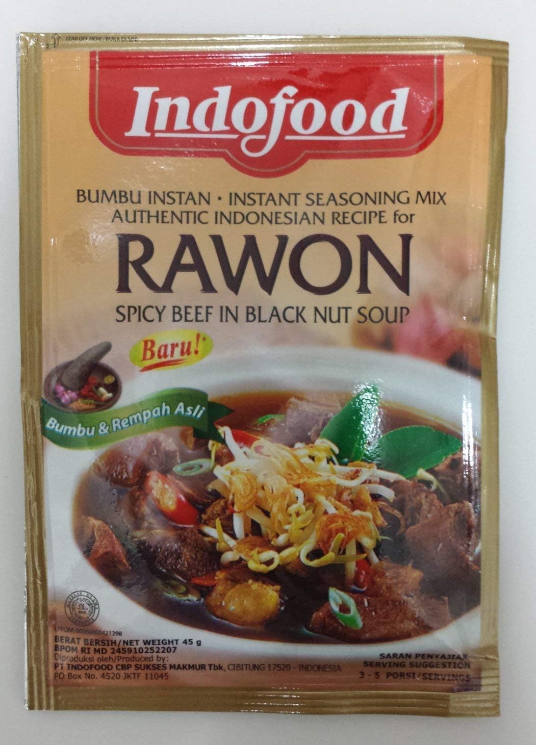 Rawon, 45 Gram (6 Packs)