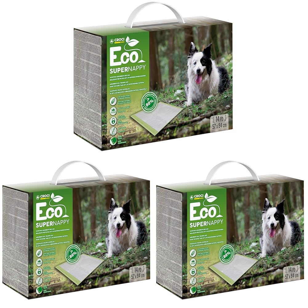 Tapis hygiéniques pour chiens Croci Super Nappy Eco 84x57 cm