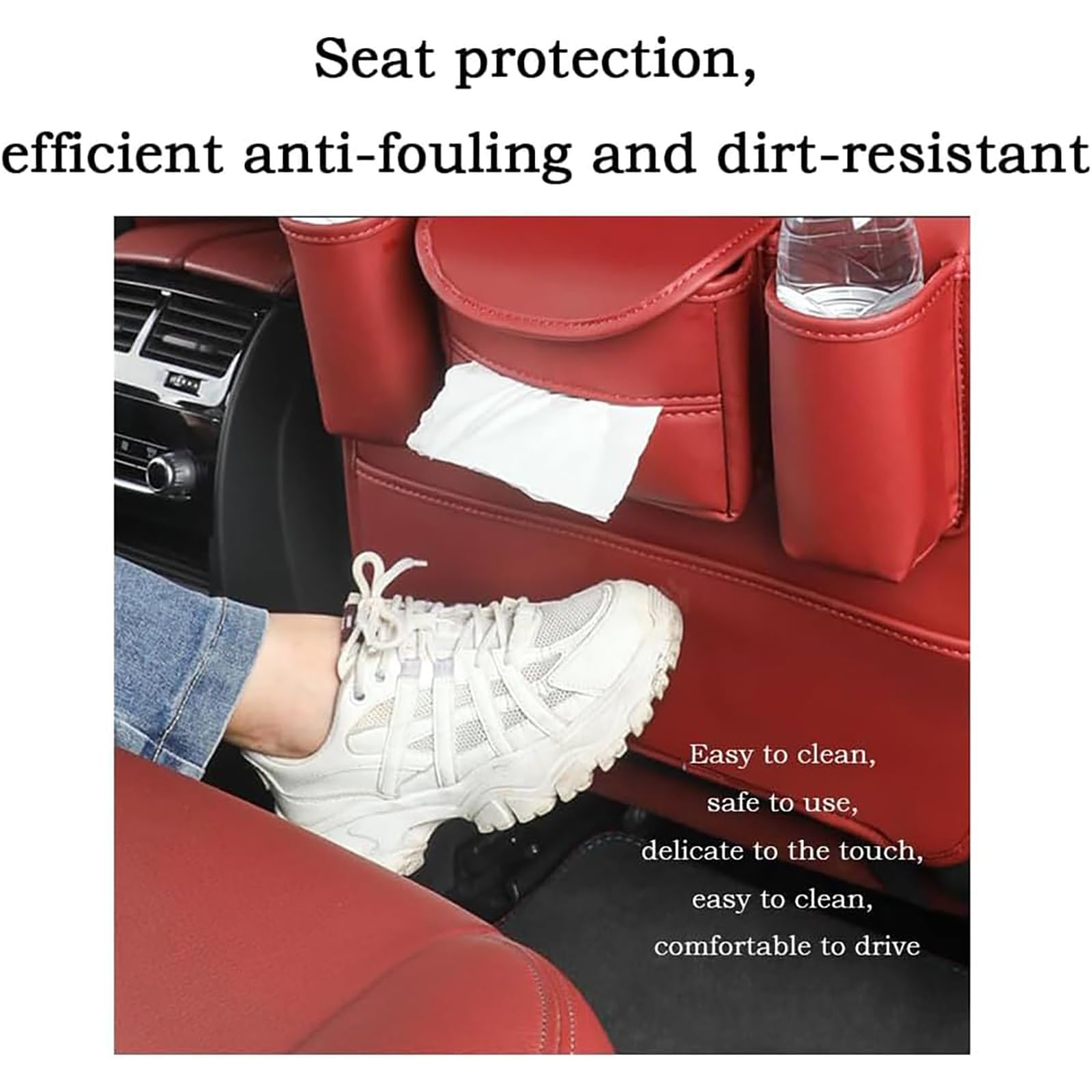 Autositz Organizer für BMW IX3 G08, Wasserdicht Vielseitige Aufbewahrungstaschen für Autositz Zurück, Kofferraum Organizer für Reise Tägliche Gebrauch,A/Black