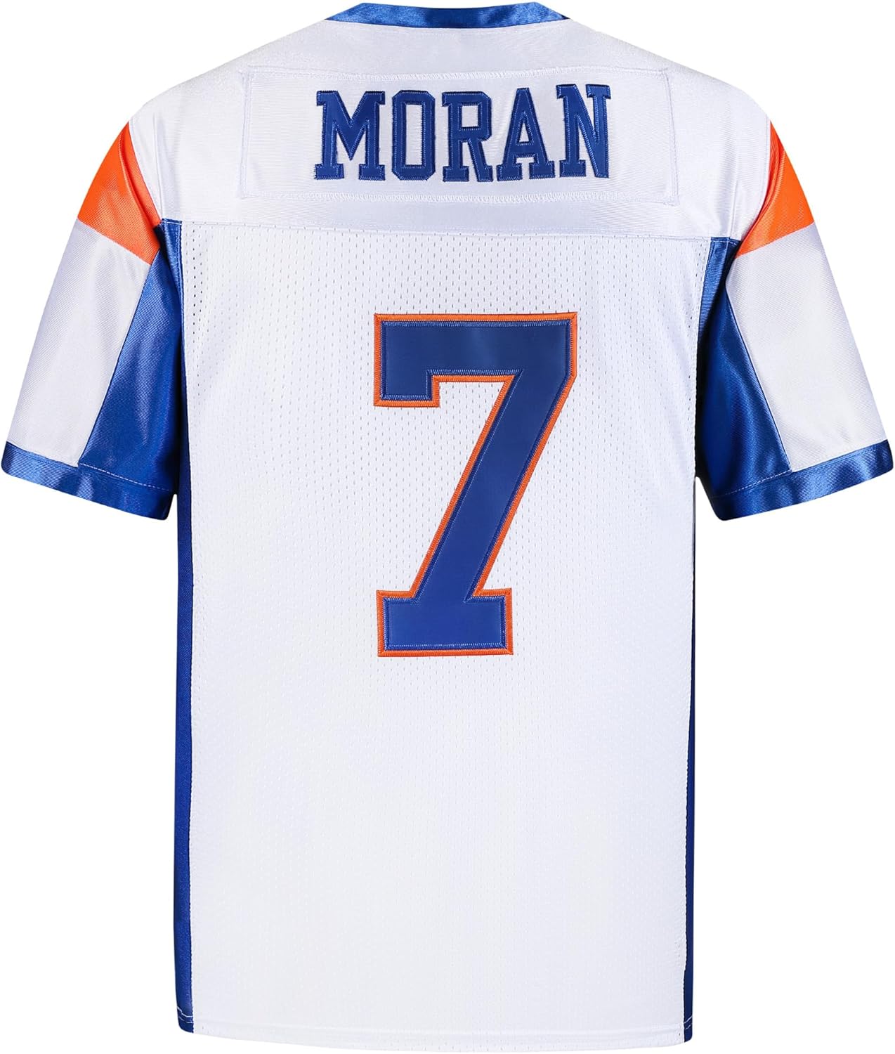 Moran Football Jersey, Mountain State 7 Alex Moran Jerseys Blue White S-XXXL