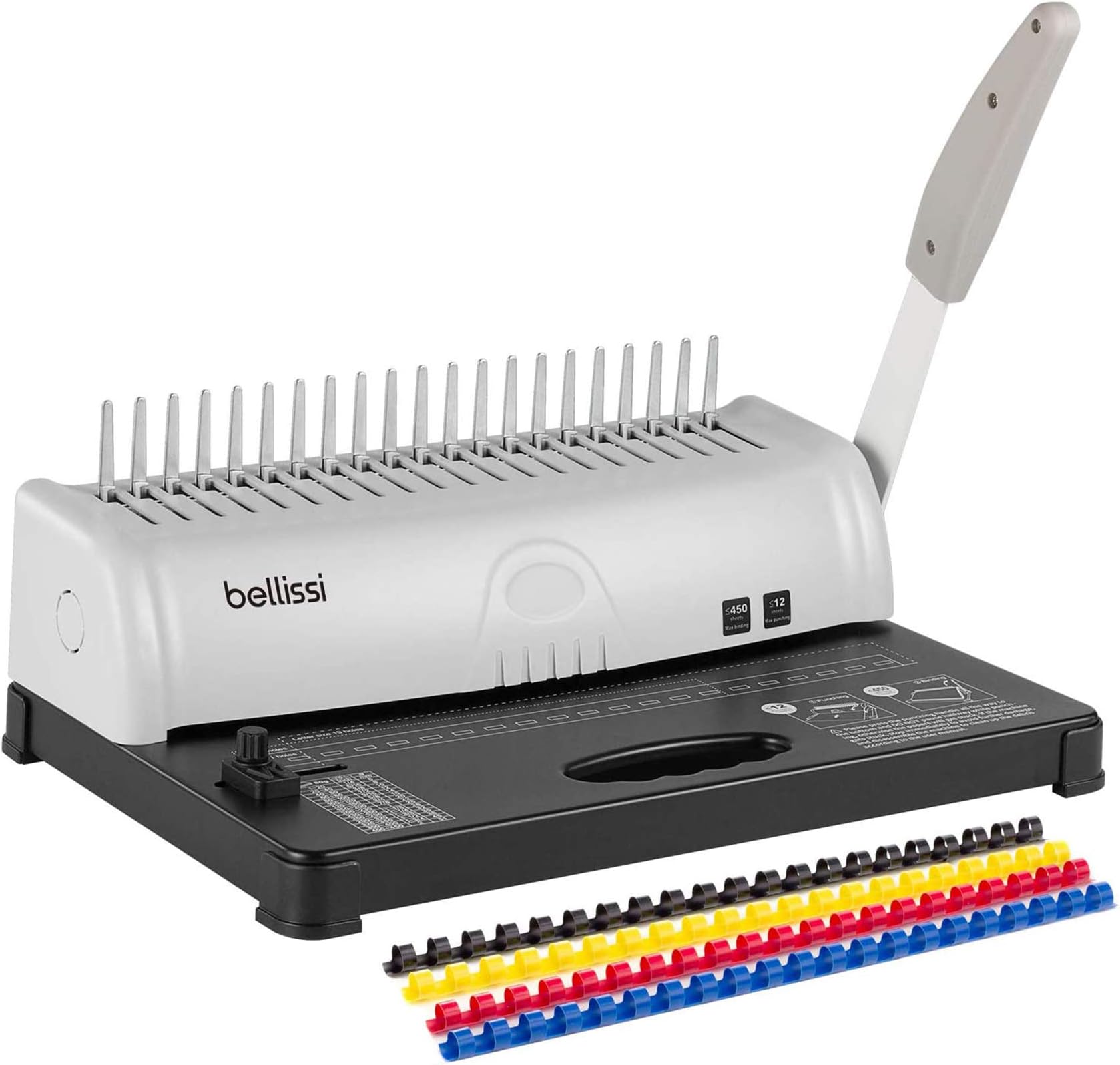 Binding Machines Combs 21 Hole 450 Sheets Paper Punch