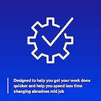 Vista 7 de 3M 3M-36172 Hookit Disco abrasivo azul, multi-agujero, 6, grado 80