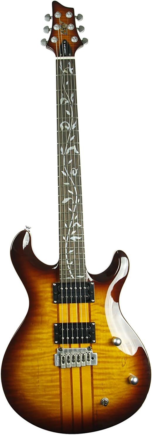 IYV 6 String Acoustic-Electric Guitar, Right, Tobacco Sunburst (IP-300-TSB)
